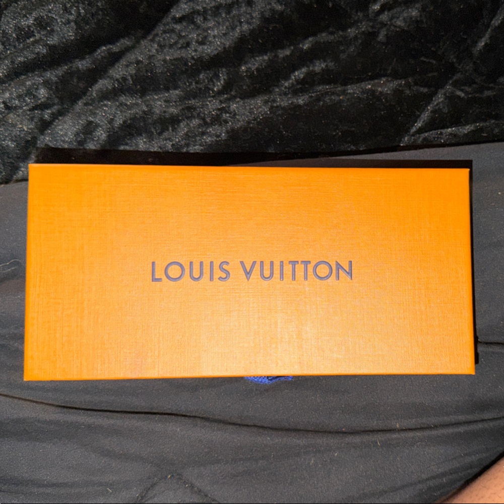 Louis Vuitton Orange Box with Navy Logo